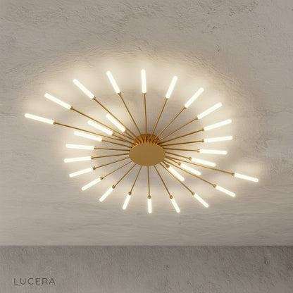 detail shot of Karma chandelier joint and wire structure showing modular construction