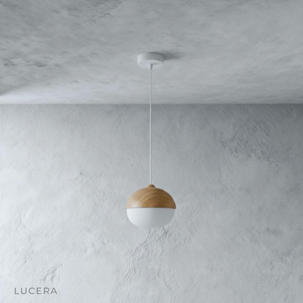 close-up of Holly pendant light switch and cord mechanism for height adjustment