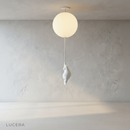 Lintel light in minimalist kids room with wooden furniture