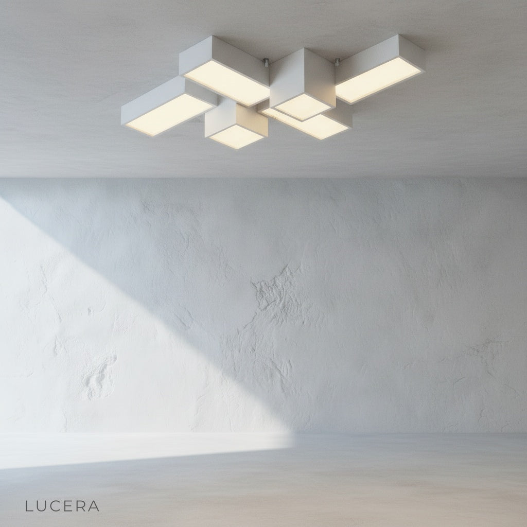 Bone Black Ceiling Light in open-plan kitchen with island seating