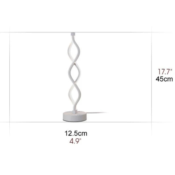 Tristezza Minimalistic Spiral LED Table Sconce - Pendant Lights | Lucera Lighting
