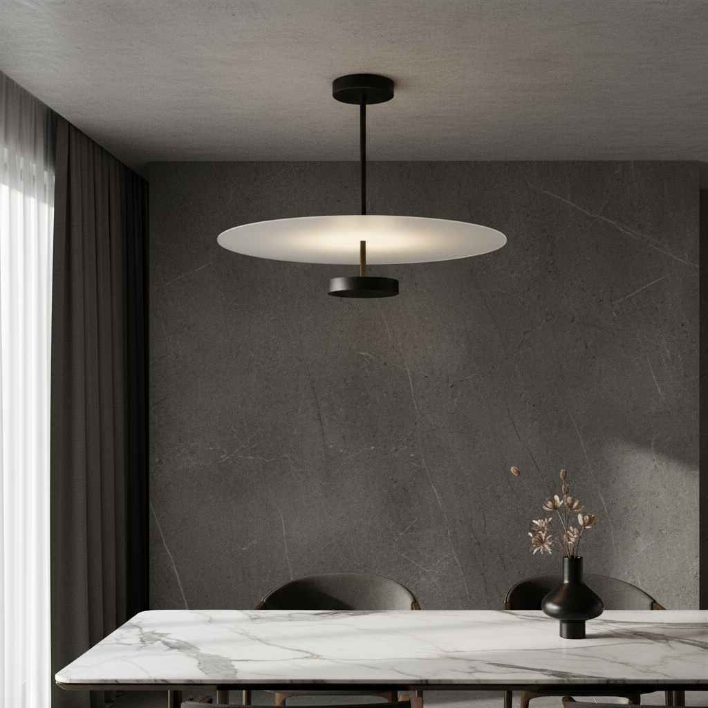 modern lavished ceiling light illuminating contemporary living room with soft ambient glow