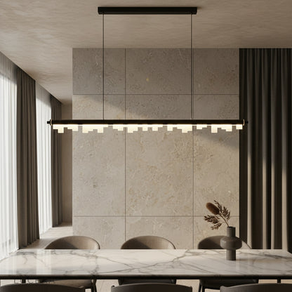 Fascinating Pendant Light by Lucera illuminating a modern dining table in a contemporary interior