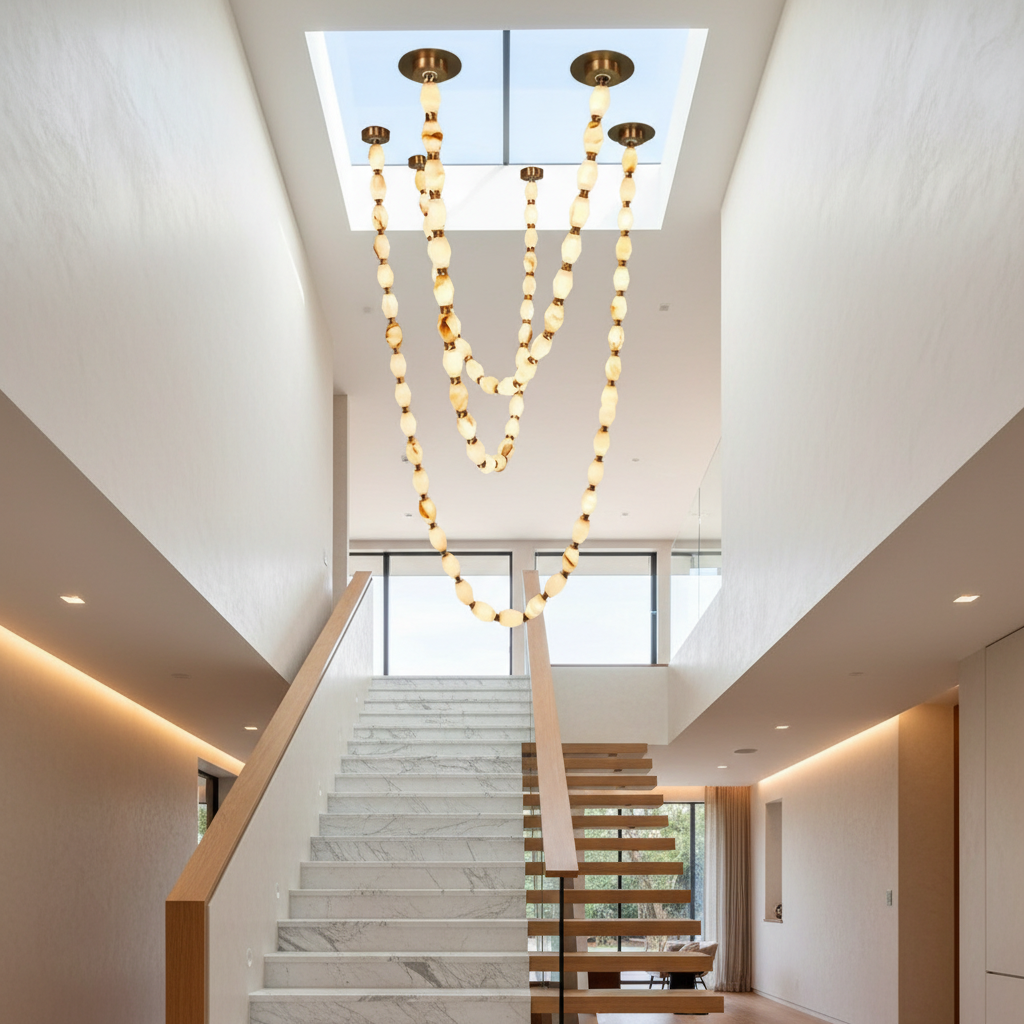 Beau Cloudstone Chain Chandelier - Italian Design - Chandeliers | Lucera Lighting