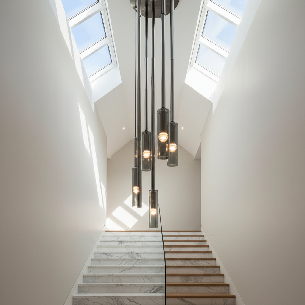 Rift Smoky Gray Crystal Pendant Chandelier 10 Lights - Pendant Lights | Lucera Lighting