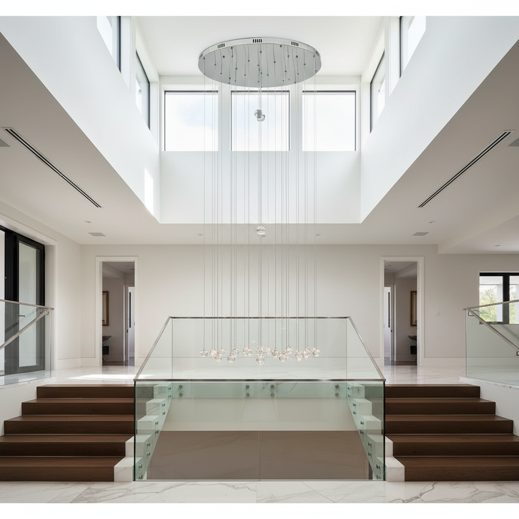 Rast Gold LED Crystal Chandelier - Chandeliers | Lucera Lighting