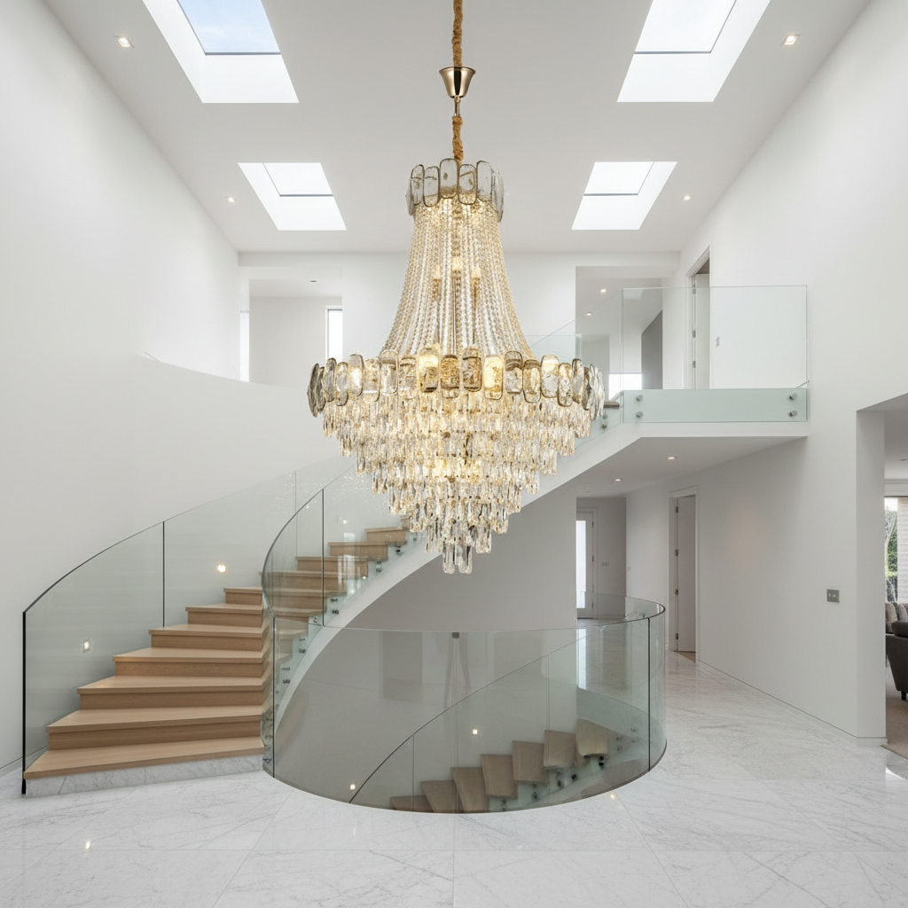 Yarrow Big Classic Crystal Chandelier - Chandeliers | Lucera Lighting