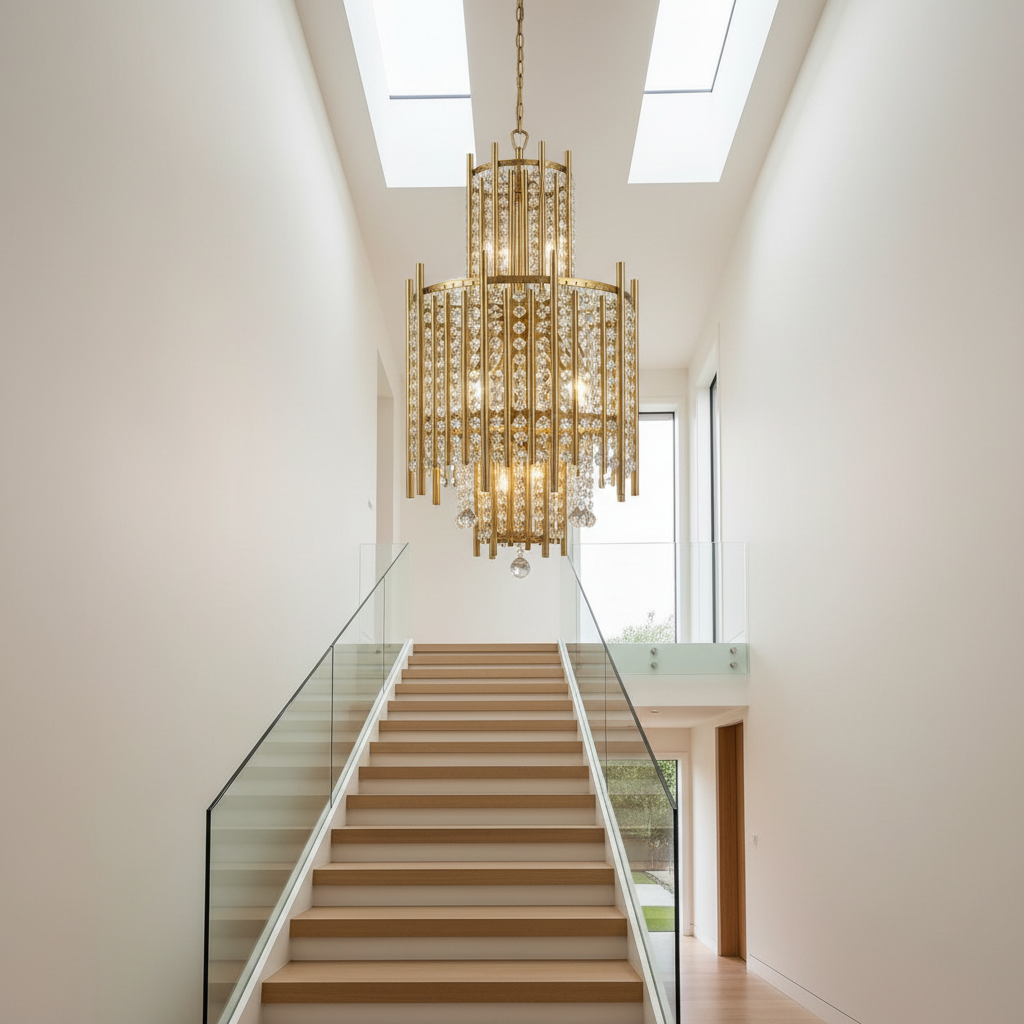 Lovage Luxury Gold Chandelier With Crystal Balls - Chandeliers | Lucera Lighting