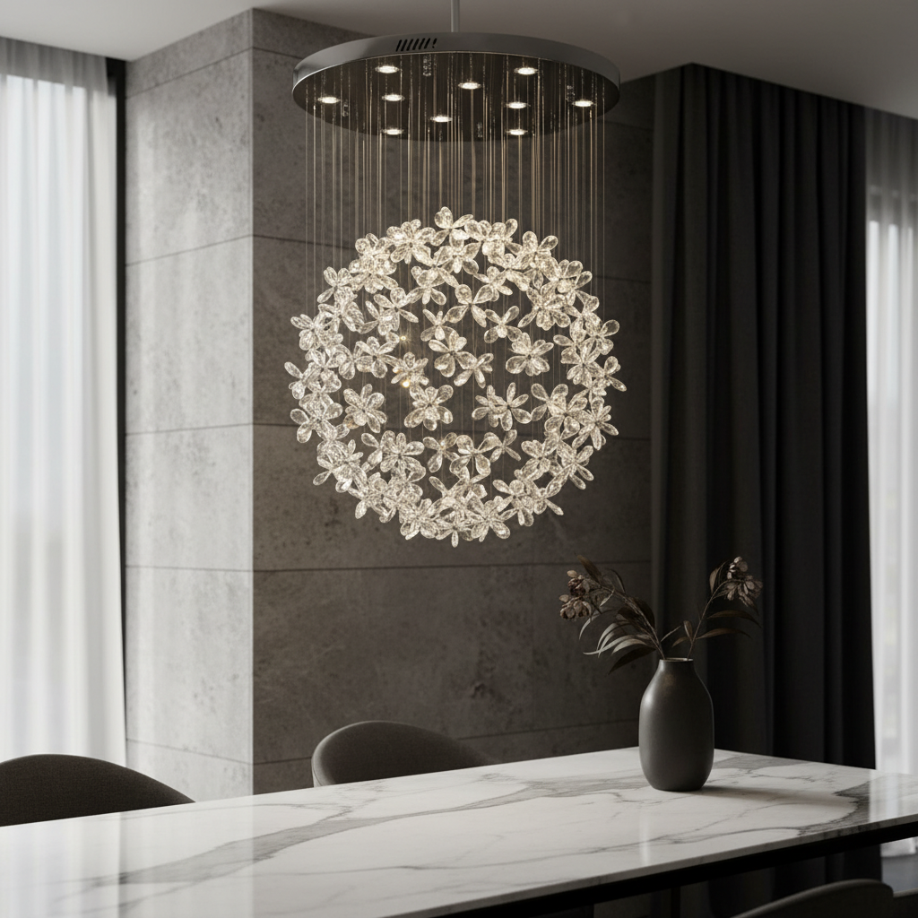 Borage Crystal Butterfly Ceiling Chandelier - Chandeliers | Lucera Lighting