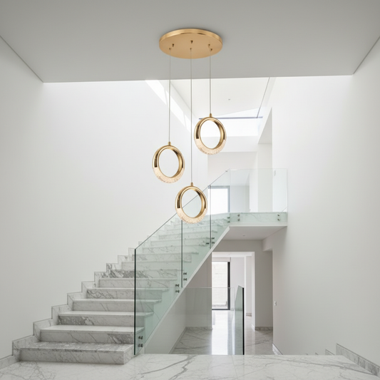 Poppy Gold Ring Pendant Light - Pendant Lights | Lucera Lighting