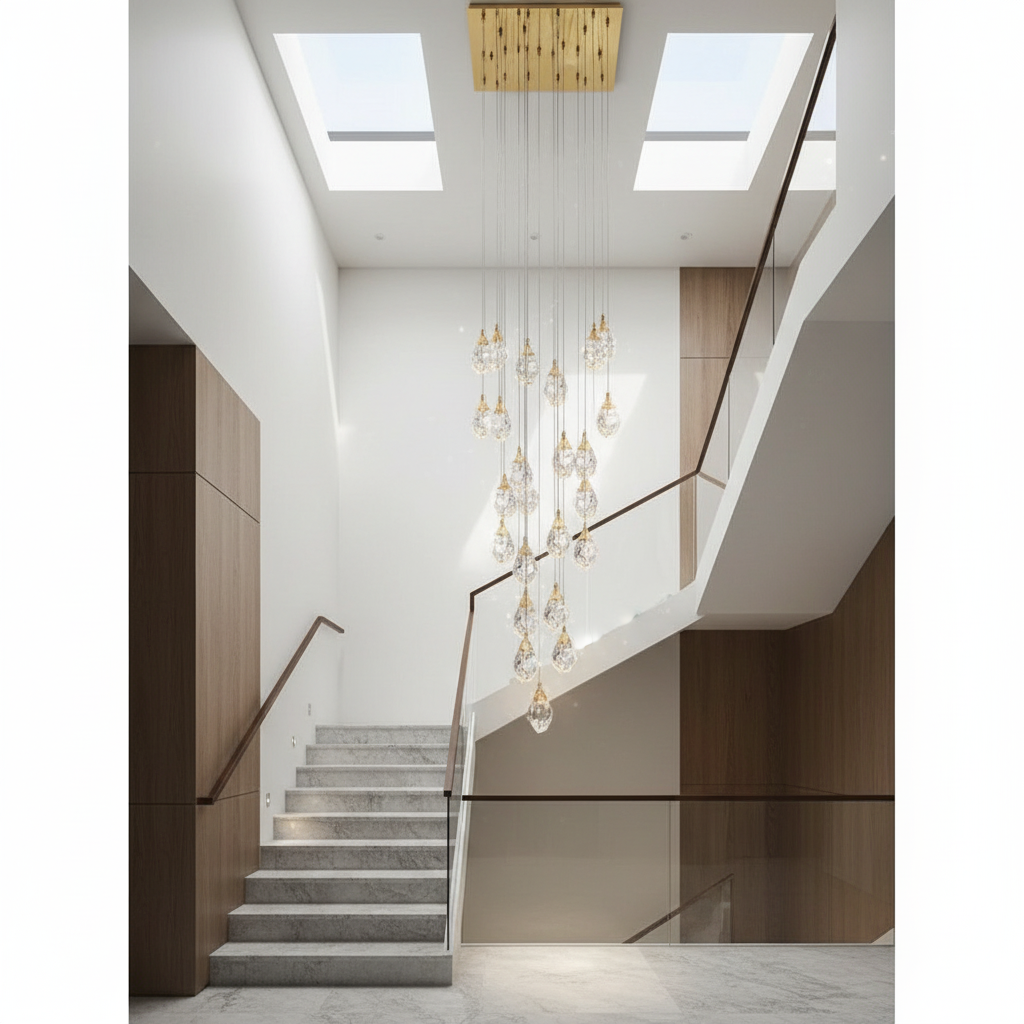 Weld Tremezzo Diamond Crystal Chandelier - Chandeliers | Lucera Lighting