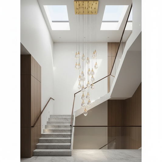 Weld Tremezzo Diamond Crystal Chandelier - Chandeliers | Lucera Lighting