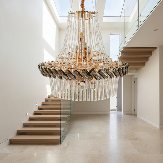Amber Luxury Crystal Chandelier Opulent Elegance - Chandeliers | Lucera Lighting