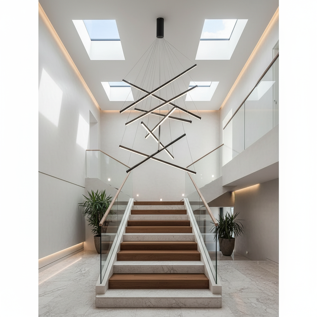 Coral Black LED Chandelier - Chandeliers | Lucera Lighting