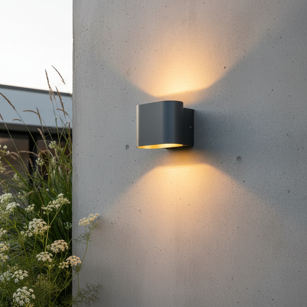 Spica Aeris LED Outdoor Wall Sconce - Exterior wall | Lucera Lighting