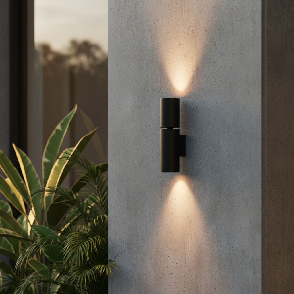 Canopus Dual Beam Wall Light - Exterior wall | Lucera Lighting