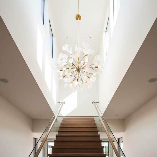 Beryl Ginkgo Leaves LED Floor Lamp - Chandeliers | Lucera Lighting
