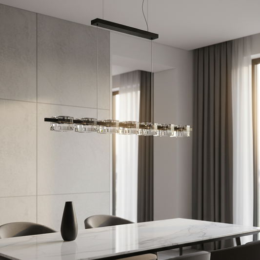 Gamboge Glass Cubes Chandelier - Pendant Lights | Lucera Lighting