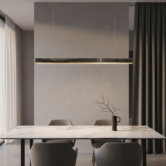 Mulberry Rorschach Black Marble Chandelier - Pendant Lights | Lucera Lighting
