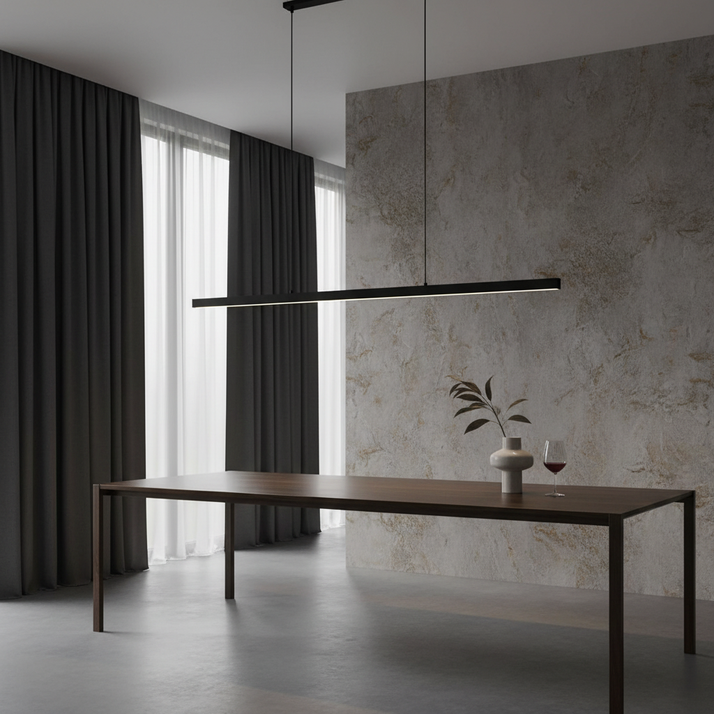 Palatinate Minimalist Black Chandelier - Pendant Lights | Lucera Lighting