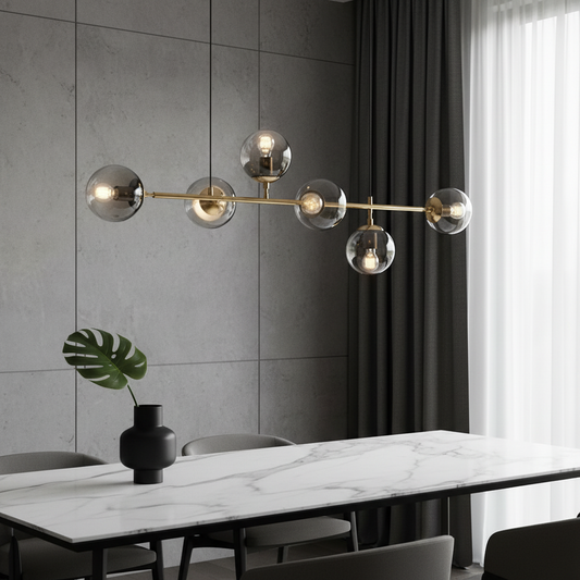 Dag Glass Ball LED Pendant Light for Dining Room - Pendant Lights | Lucera Lighting