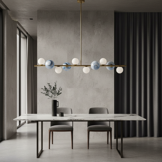 Ran Linear Chandelier for Dining Room - Pendant Lights | Lucera Lighting