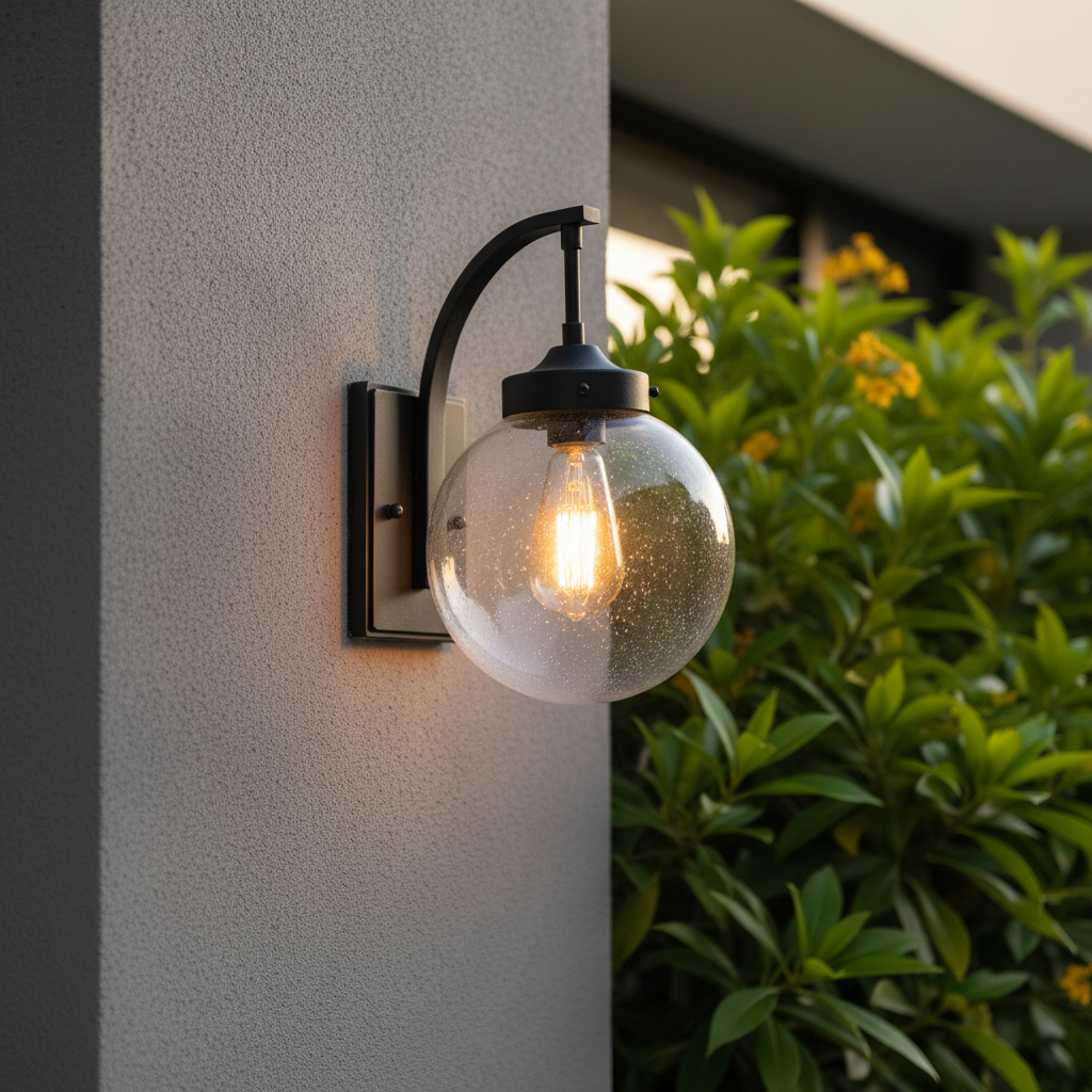 Nyx Outdoor Glass Wall Light - Exterior wall | Lucera Lighting