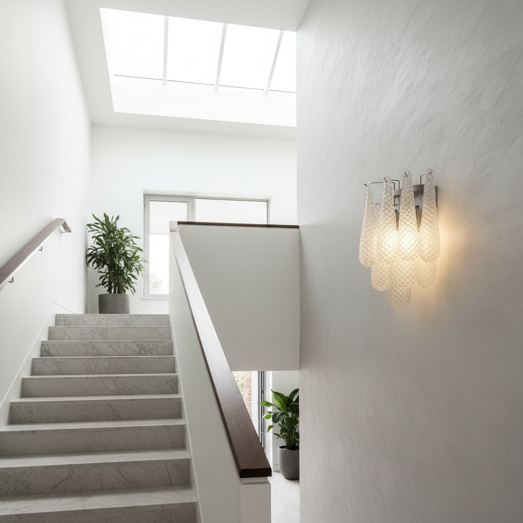 Circo Murano Style Textured Glass Wall Sconce - Wall Lights & Sconces | Lucera Lighting