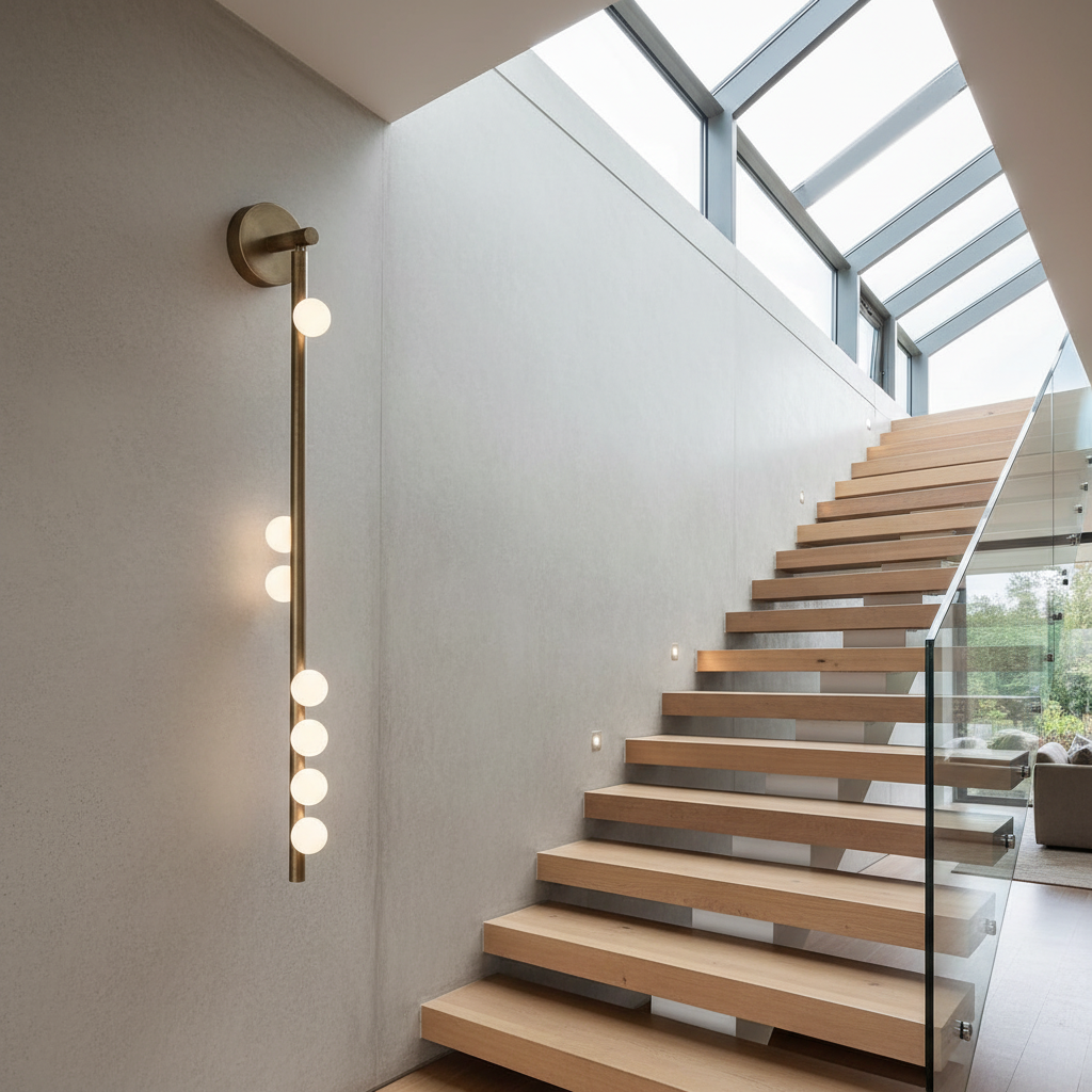 Tremolo Linear Wall Lamp - Polished Chrome & Glass - Wall Lights & Sconces | Lucera Lighting