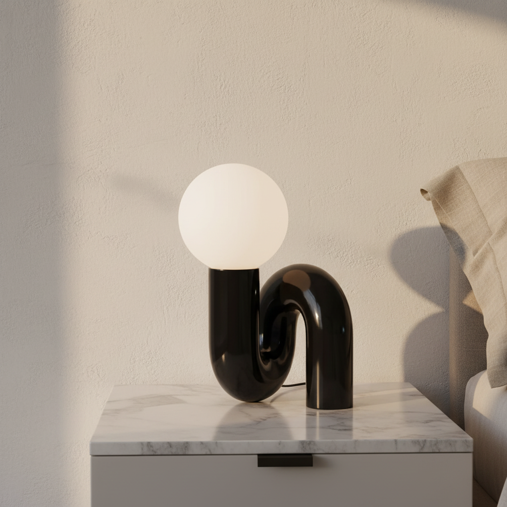 Precipitando Sculptural Resin Table Lamp - Lamps | Lucera Lighting