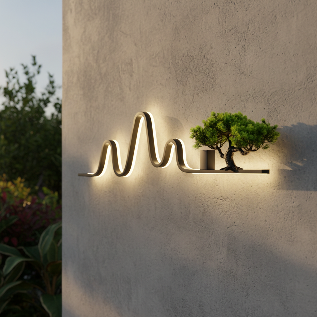 Lilou LED Landscape Wall Lamp for Garden - Exterior wall | Lucera Lighting
