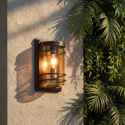 Nadine Retro Outdoor Waterproof Aluminum LED Wall Lamp - Exterior wall | Lucera Lighting