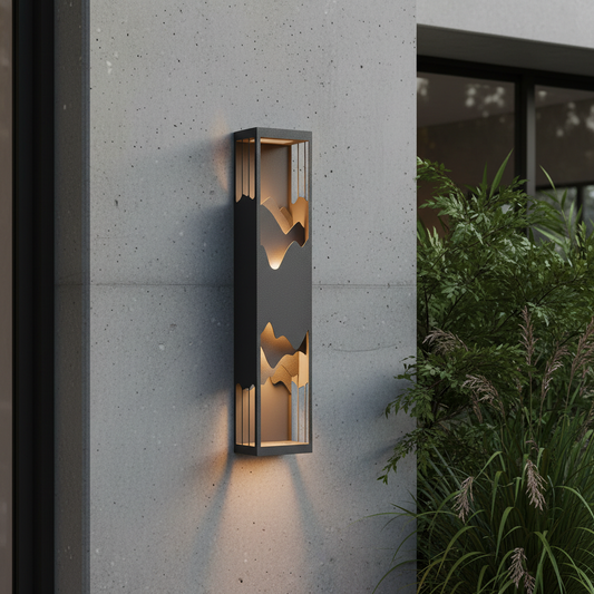 Renee Black Outdoor Waterproof Wall Light - Exterior wall | Lucera Lighting