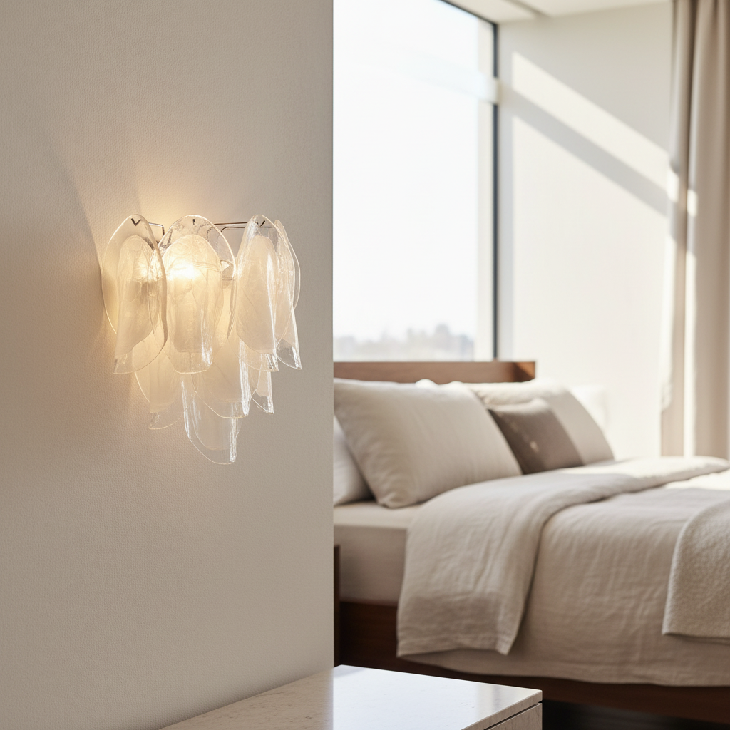 Carme Murano Glass Wall Sconce for Living Room - Wall Lights & Sconces | Lucera Lighting