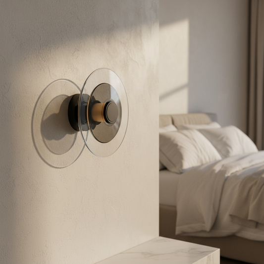 Domo Disc Glass Wall Sconce - Nordic Modern - Wall Lights & Sconces | Lucera Lighting