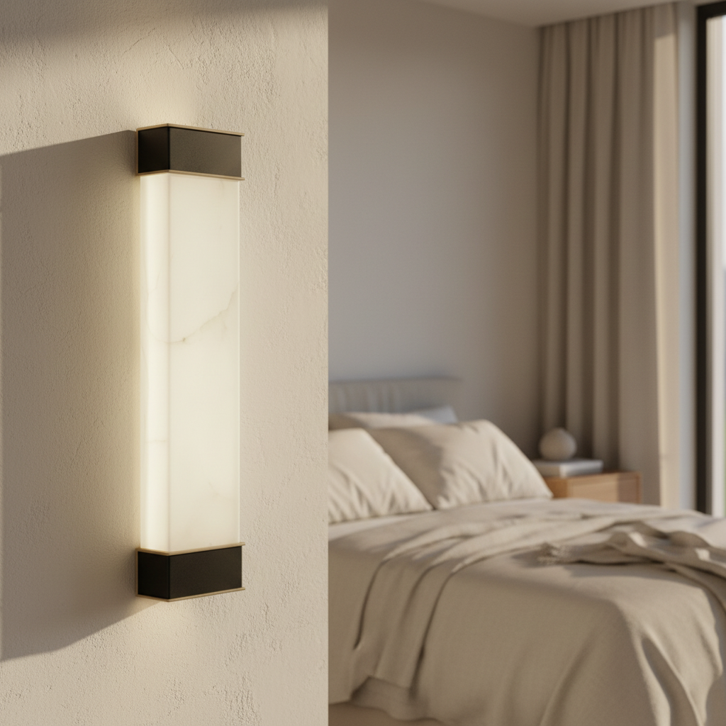 Marco Rectangular Marble Wall Lamp - Wall Lights & Sconces | Lucera Lighting