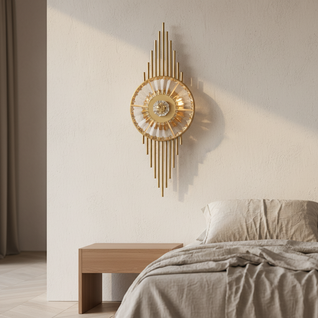Lumiere Crystal LED Wall Lamp for Living Room - Wall Lights & Sconces | Lucera Lighting