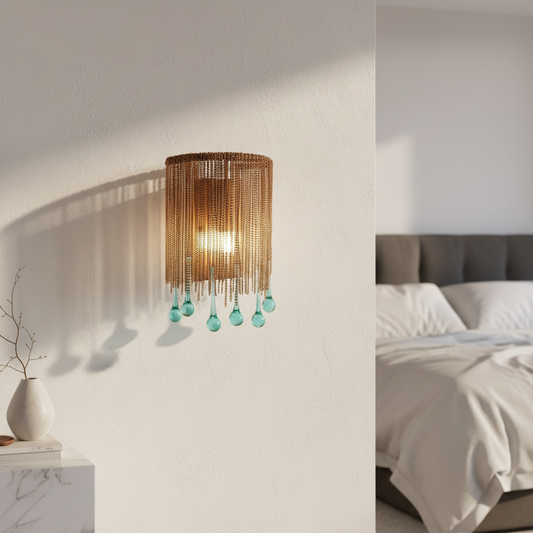 Mesure American Retro Wall Lamp - Crystal & Glass Sconce - Wall Lights & Sconces | Lucera Lighting
