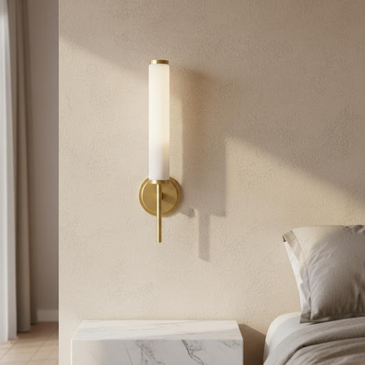 Outre Copper & Marble Wall Lamp - Wall Lights & Sconces | Lucera Lighting