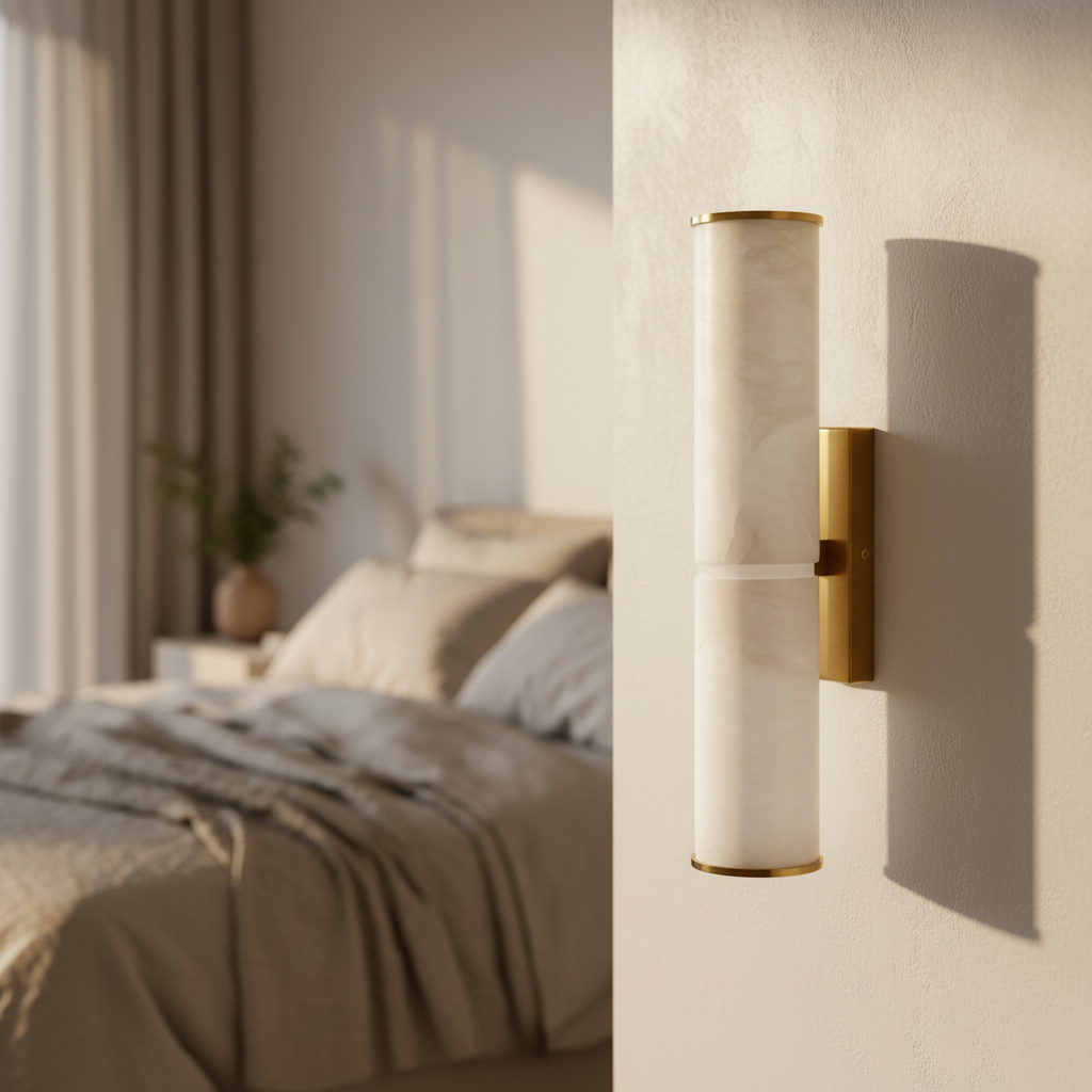 Rafale Marble Wall Lamp for Living Room - Wall Lights & Sconces | Lucera Lighting