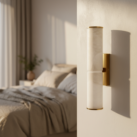 Rafale Marble Wall Lamp for Living Room - Wall Lights & Sconces | Lucera Lighting