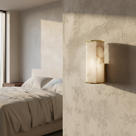 Ultime Marble Wall Lamp for Living Room, Bedroom - Wall Lights & Sconces | Lucera Lighting