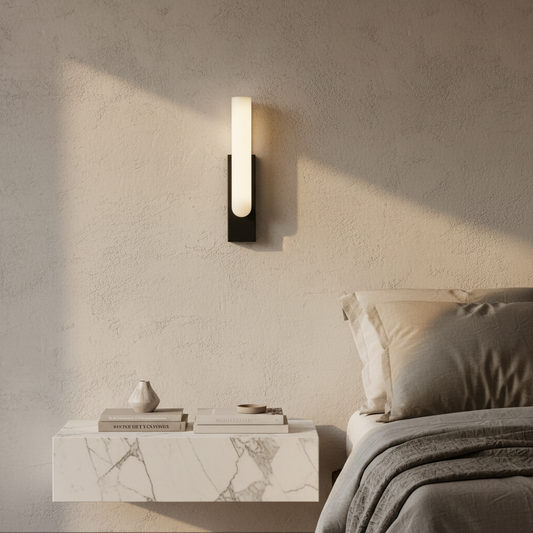 Column Modern Marble Wall Lamp Nordic Style H19.7 - Wall Lights & Sconces | Lucera Lighting