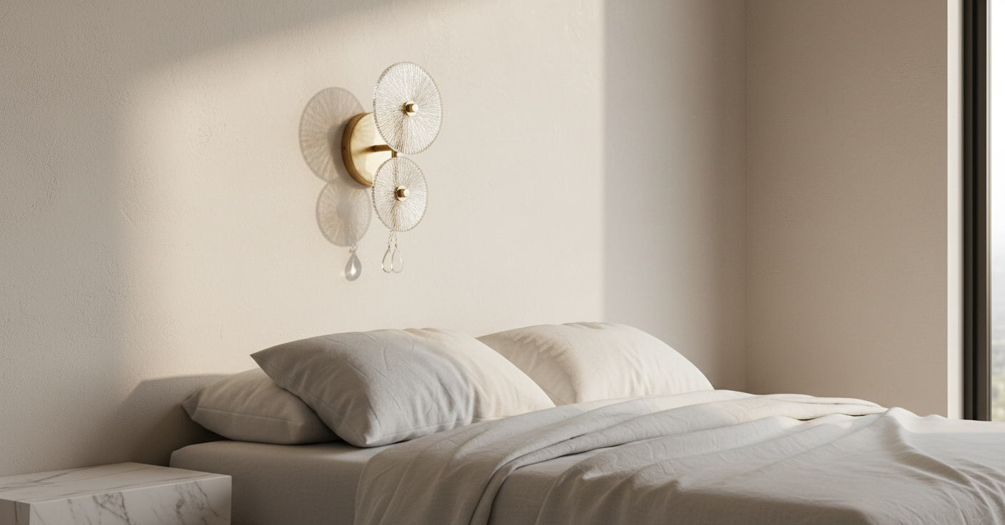 Echinus Modern Crystal Wall Lamp Circle Shaped - Wall Lights & Sconces | Lucera Lighting