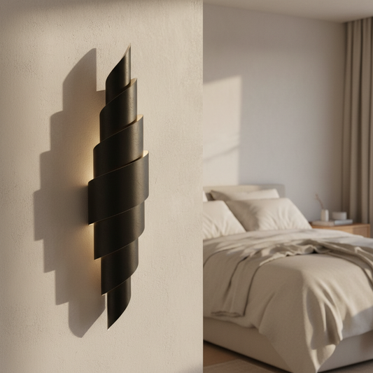 Crux Italian Leather Wall Sconce, Black/Brown/Blue - Wall Lights & Sconces | Lucera Lighting