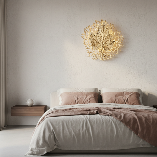 Vector Leaf Copper Wall Lamp - Wall Lights & Sconces | Lucera Lighting