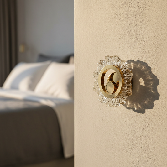 Distal Sunburst Wall Sconce - Acrylic & Iron - Wall Lights & Sconces | Lucera Lighting