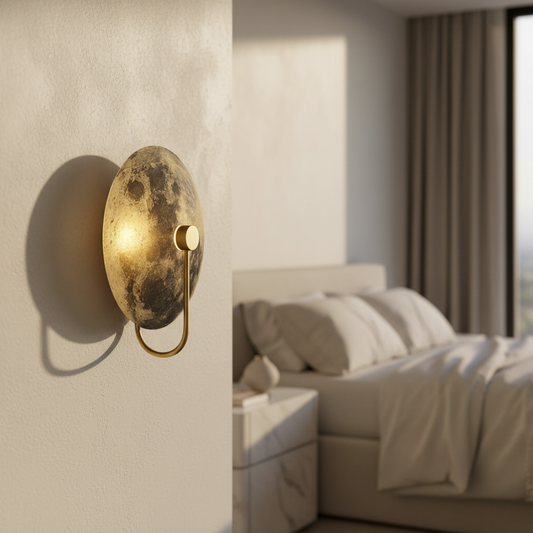 Spiral Moon Shaped Wall Lamp - Wall Lights & Sconces | Lucera Lighting