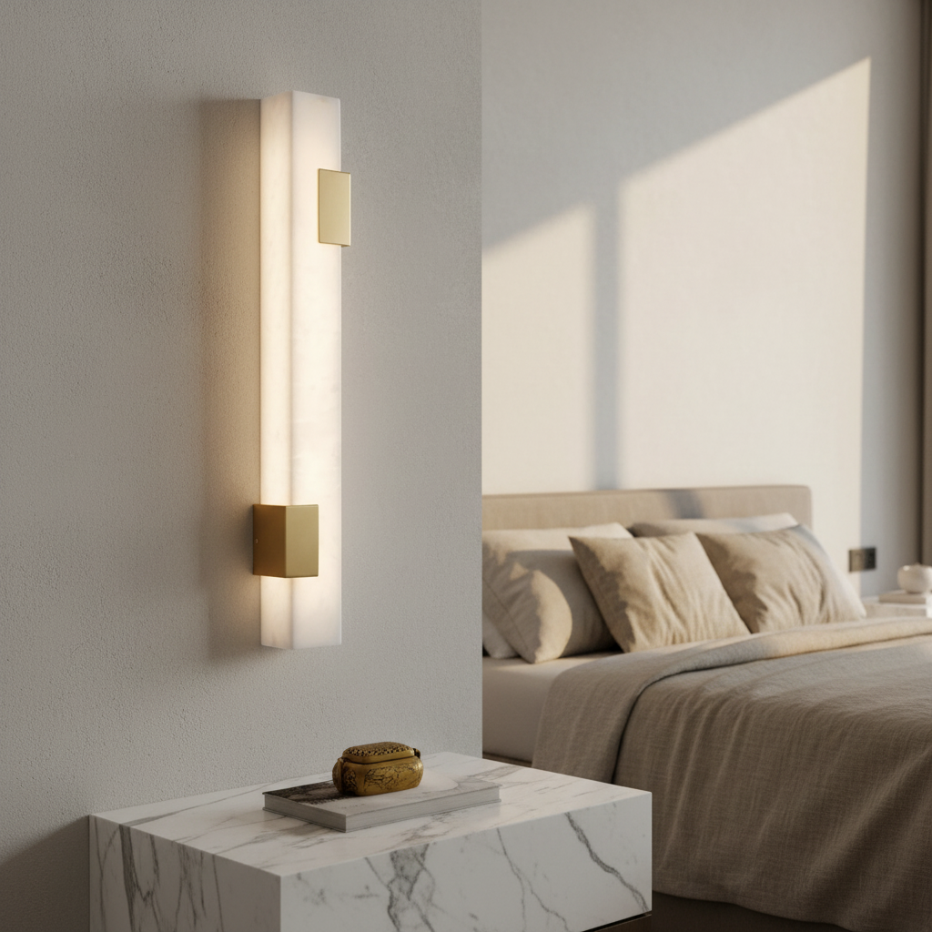Dendral Futuristic Marble Wall Lamp for Living Room - Wall Lights & Sconces | Lucera Lighting
