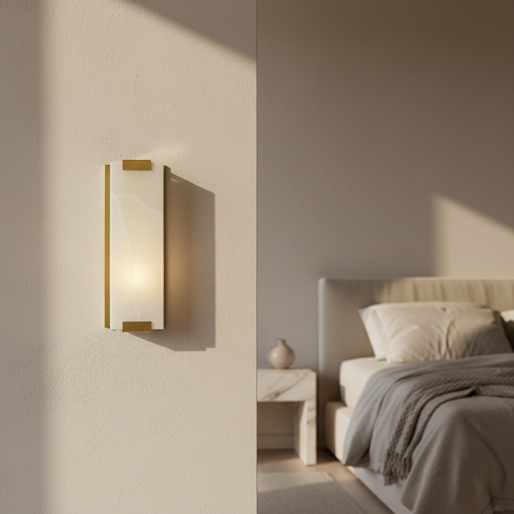 Astral Luxury Copper-Marble LED Wall Lamp - Wall Lights & Sconces | Lucera Lighting